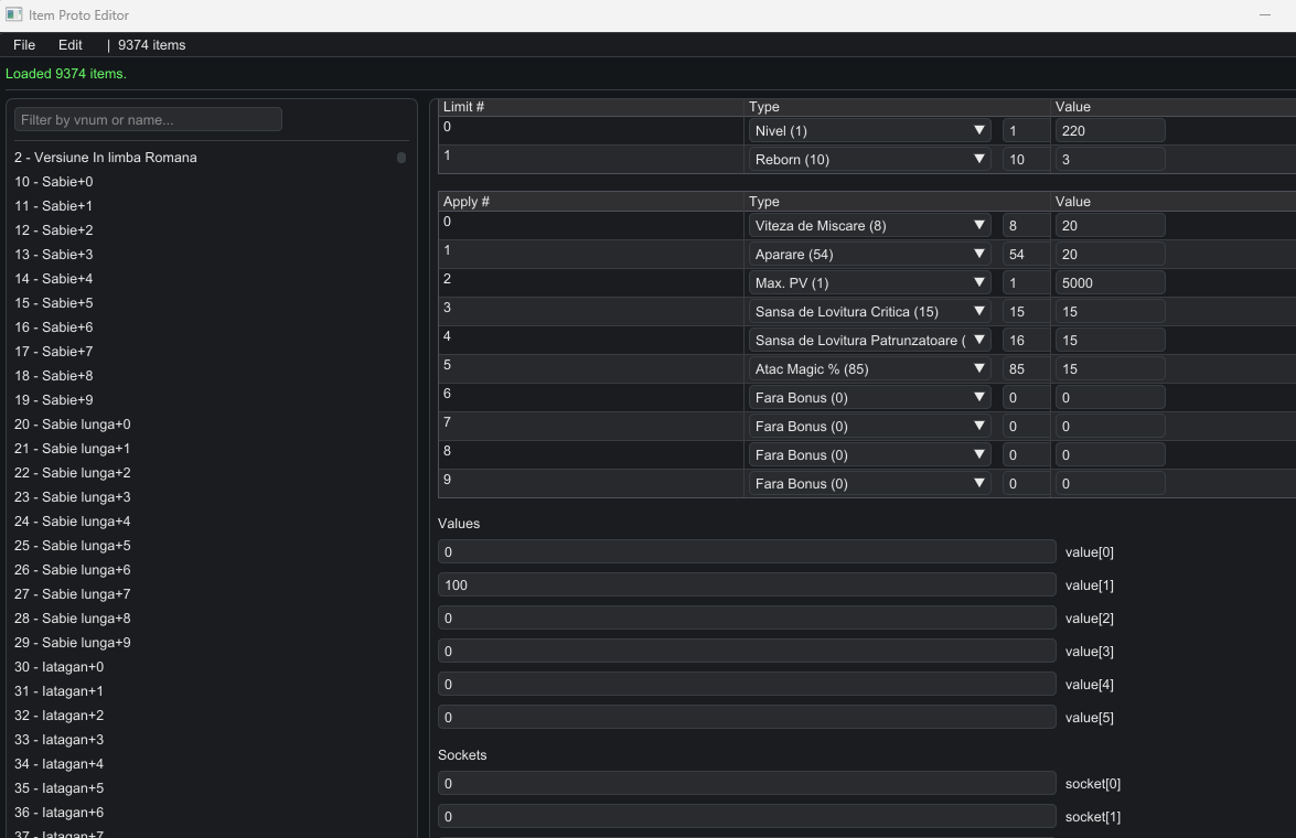 [Tutorial] item_proto to json (server + client) - Mesaj 1 - Imagine 1