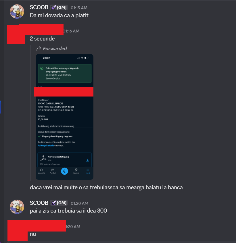 Dovezi - Reclamatie: Munn (SCAM) - Mesaj 1 - Imagine 14