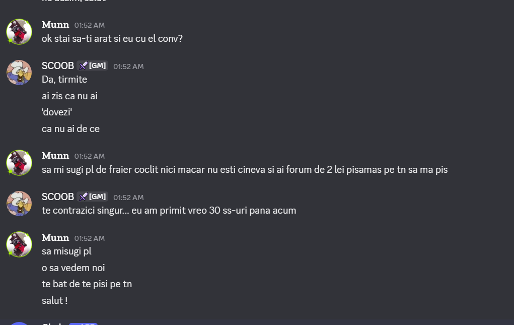 Dovezi - Reclamatie: Munn (SCAM) - Mesaj 1 - Imagine 1