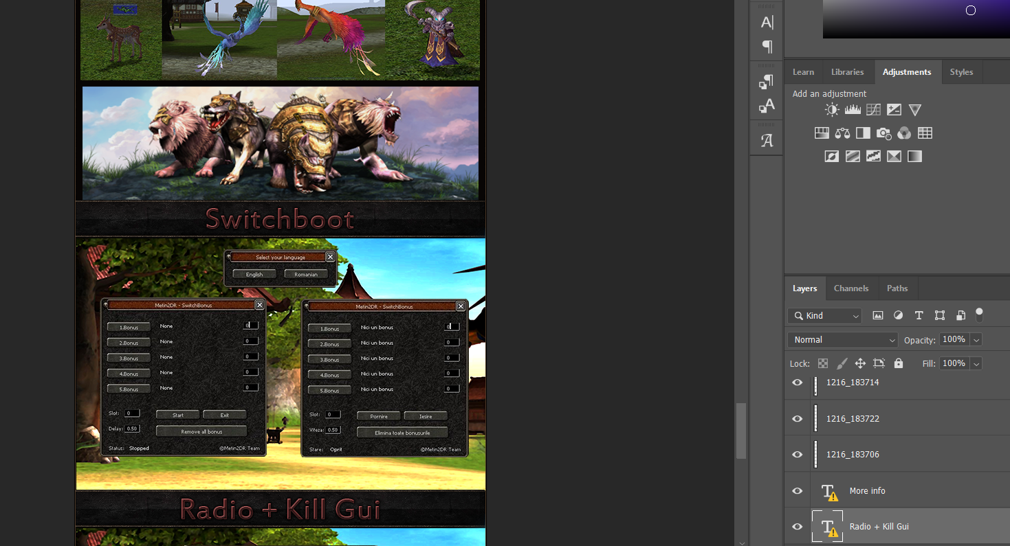 Template Prezentare PSD - Dark Revolution (Metin2 FREE) - Mesaj 1 - Imagine 1