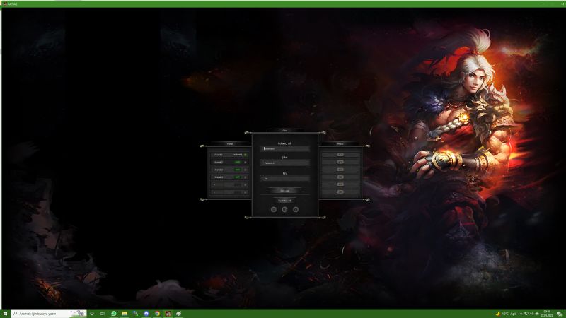 Interfata Login Metin2 Black - Full - Mesaj 1 - Imagine 1
