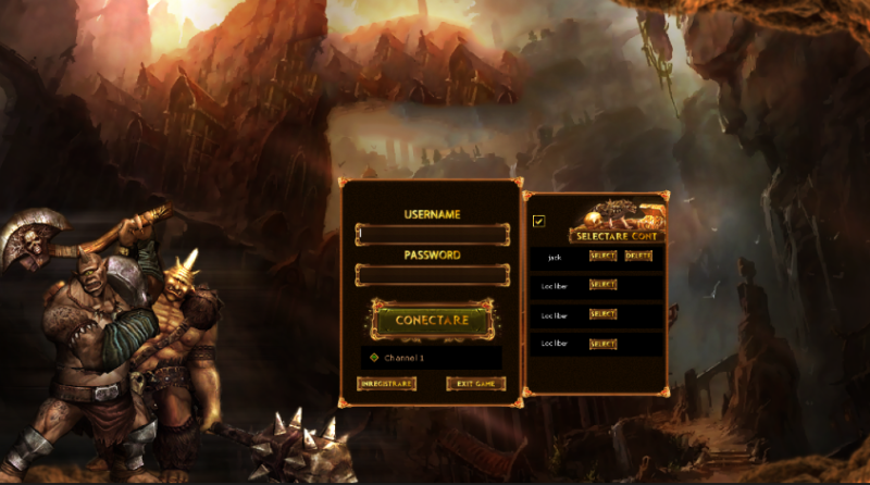 Interfata Simpla Login - Salvare Cont - Mesaj 1 - Imagine 1