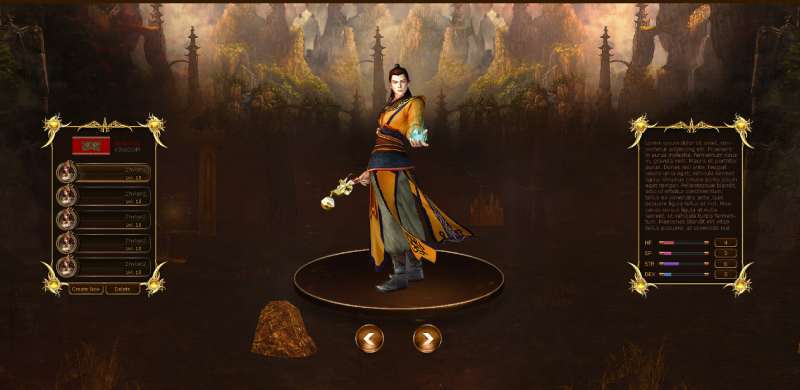 PSD Sheila Interfata Login / Select/ Create / Empire / Website / Etc - Mesaj 1 - Imagine 3