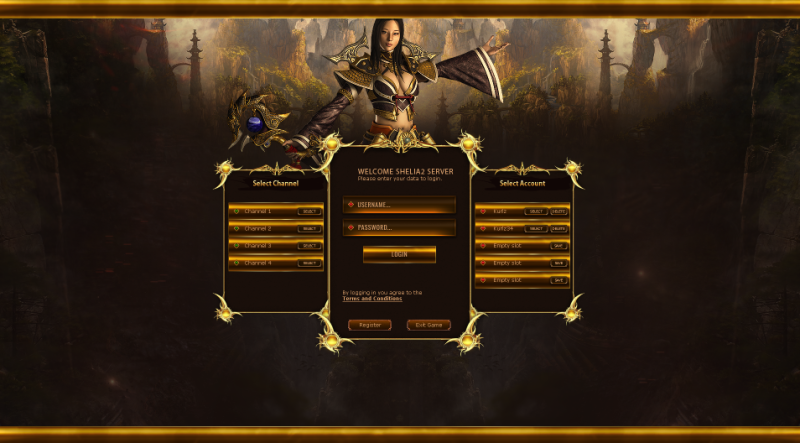 PSD Sheila Interfata Login / Select/ Create / Empire / Website / Etc - Mesaj 1 - Imagine 2