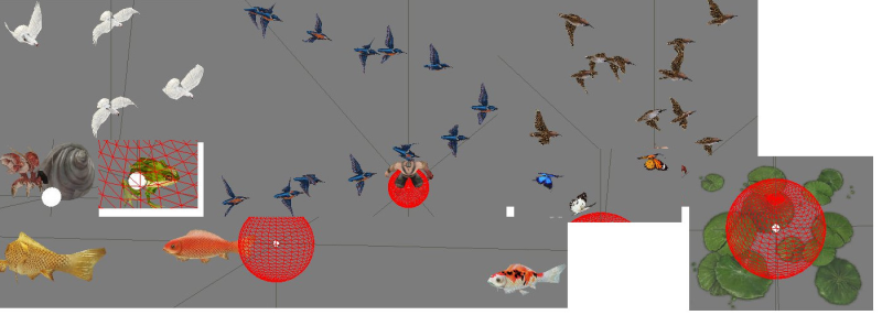 Decoratiuni mape - Pasari / Pesti / Broaste / Crabi / Fluturi / Nuferi - Mesaj 1 - Imagine 1