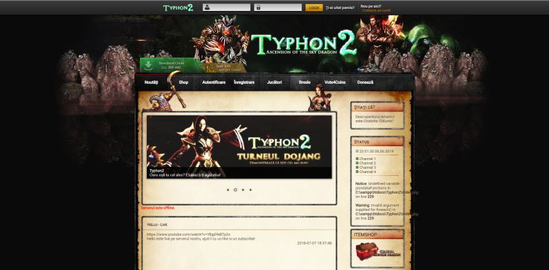 Homepage CMS Typhon2 (Old version) - Mesaj 1 - Imagine 2
