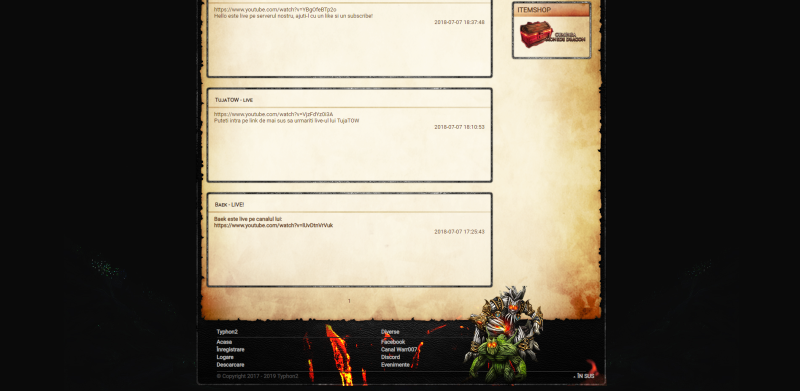 Homepage CMS Typhon2 (Old version) - Mesaj 1 - Imagine 1
