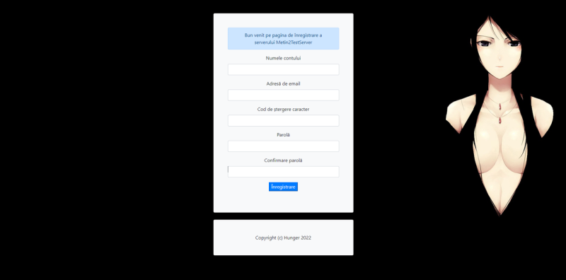 Pagina register simpla (Homepage) - Mesaj 1 - Imagine 1