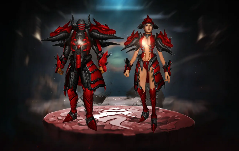 [Set] Costume Dragon Rosu + Frizuri - Mesaj 1 - Imagine 1