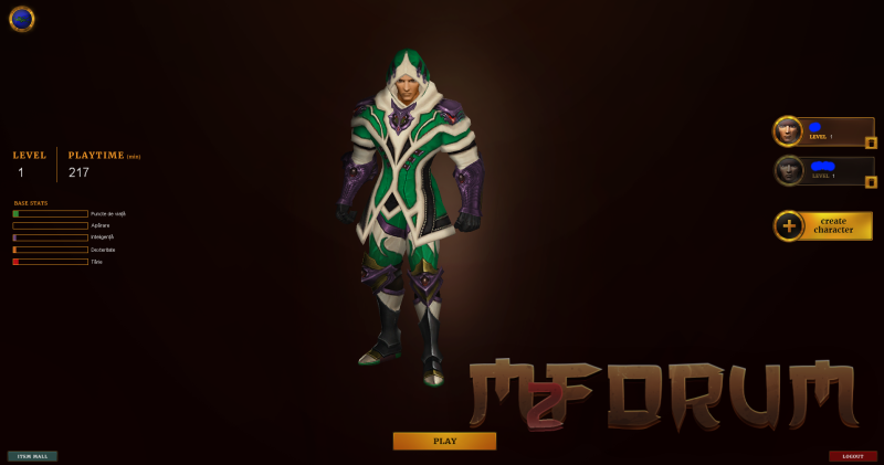 Interfata select caracter - Mesaj 1 - Imagine 1