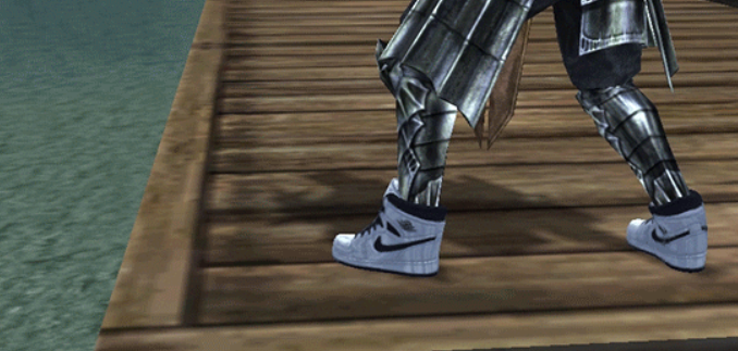 Armura Otel Negru (War) - cu papuci Nike - Mesaj 1 - Imagine 1