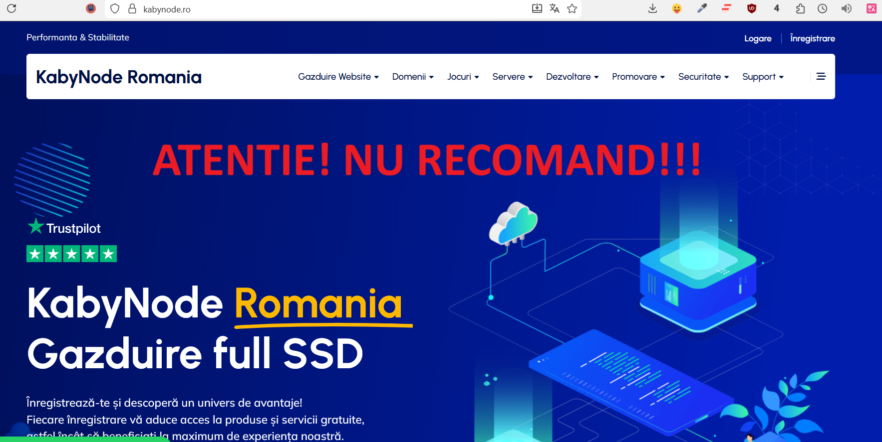 De evitat Kabynode.ro - NU RECOMAND! - Mesaj 1 - Imagine 1