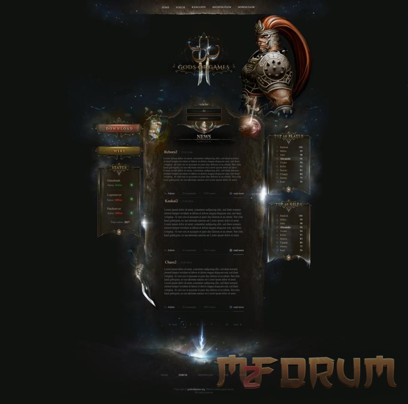 Design Homepage Metin2 Gratuit - Gods of Games - Mesaj 1 - Imagine 1