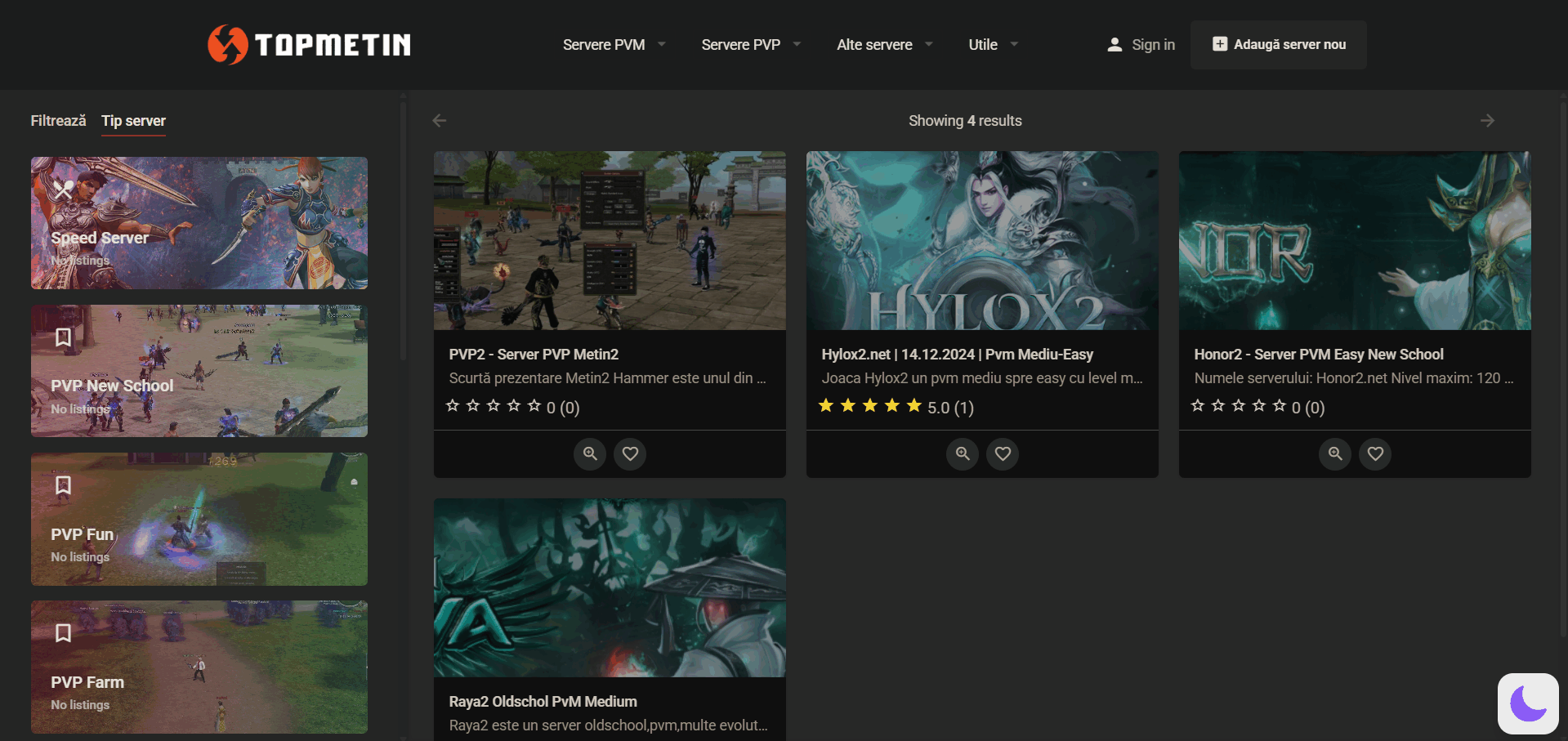 [Vand] Proiect Website TOP SERVERE (Ieftin!) - Mesaj 2 - Imagine 1