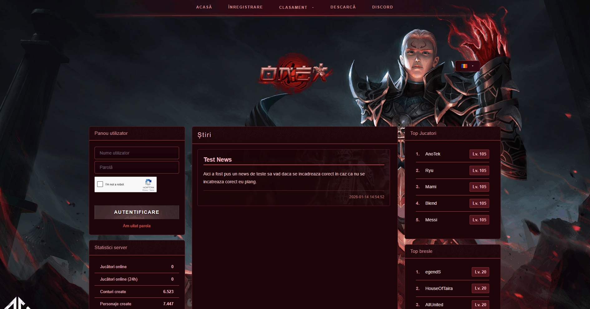 Metin2 CMS - 2026 by onexro [PHP 8.0+] FREE - Mesaj 1 - Imagine 4