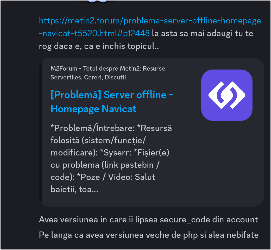 [Problemă] HP/Navicat - Mesaj 6 - Imagine 1