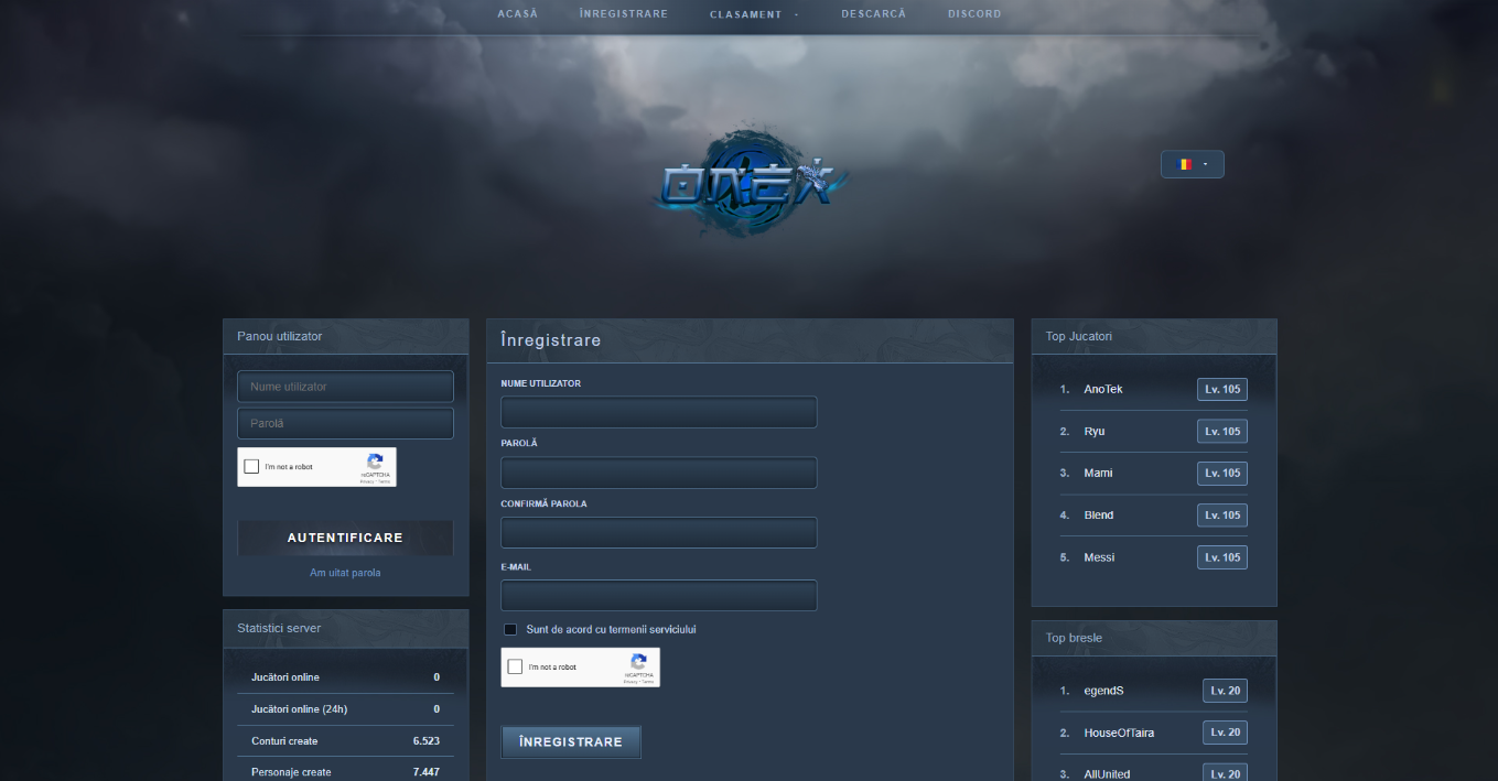 Metin2 CMS - 2026 by onexro [PHP 8.0+] FREE - Mesaj 1 - Imagine 1