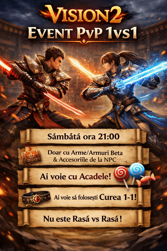[PvP] VISION2  - PVP FARM (GAMEPLAY OLDSCHOOL) - Mesaj 3 - Imagine 1
