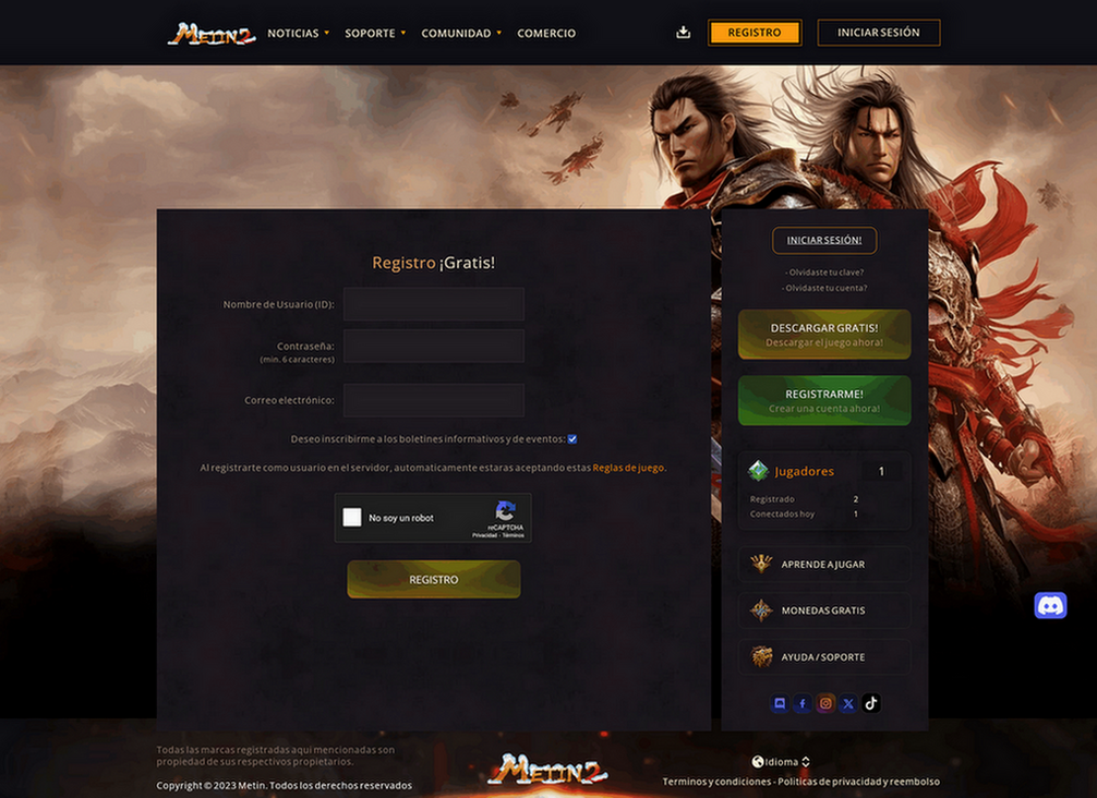 Zero CMS - Homepage stabil Metin2 [FREE] - Mesaj 1 - Imagine 2