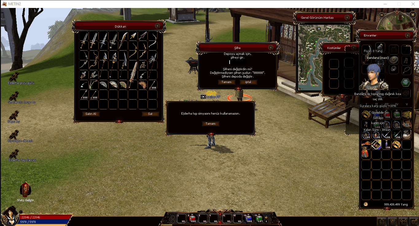 Interfata Full Merlis2 - Login/Select/Create/Ingame - Mesaj 1 - Imagine 2