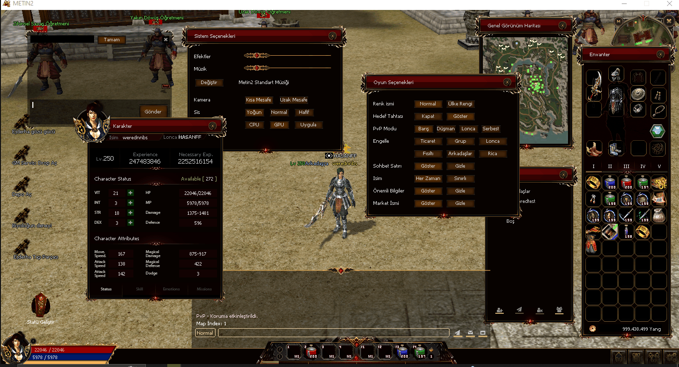 Interfata Full Merlis2 - Login/Select/Create/Ingame - Mesaj 1 - Imagine 1