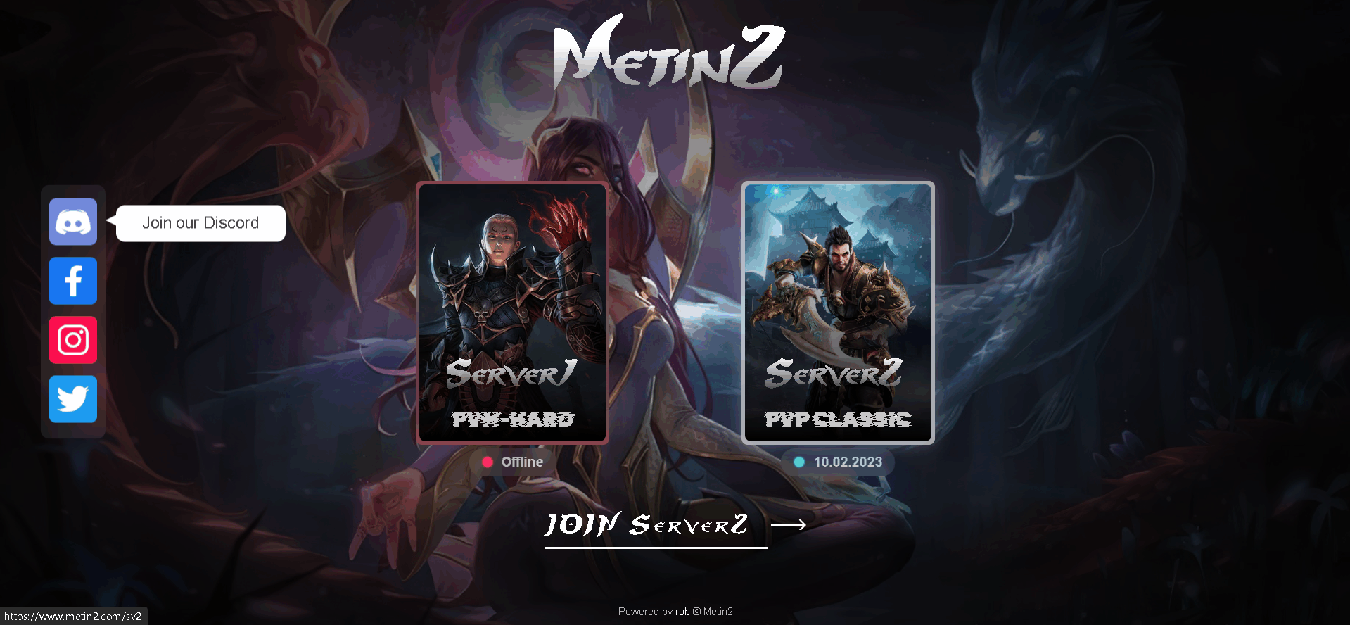 Index HTML - Selecteaza Server - Mesaj 1 - Imagine 1