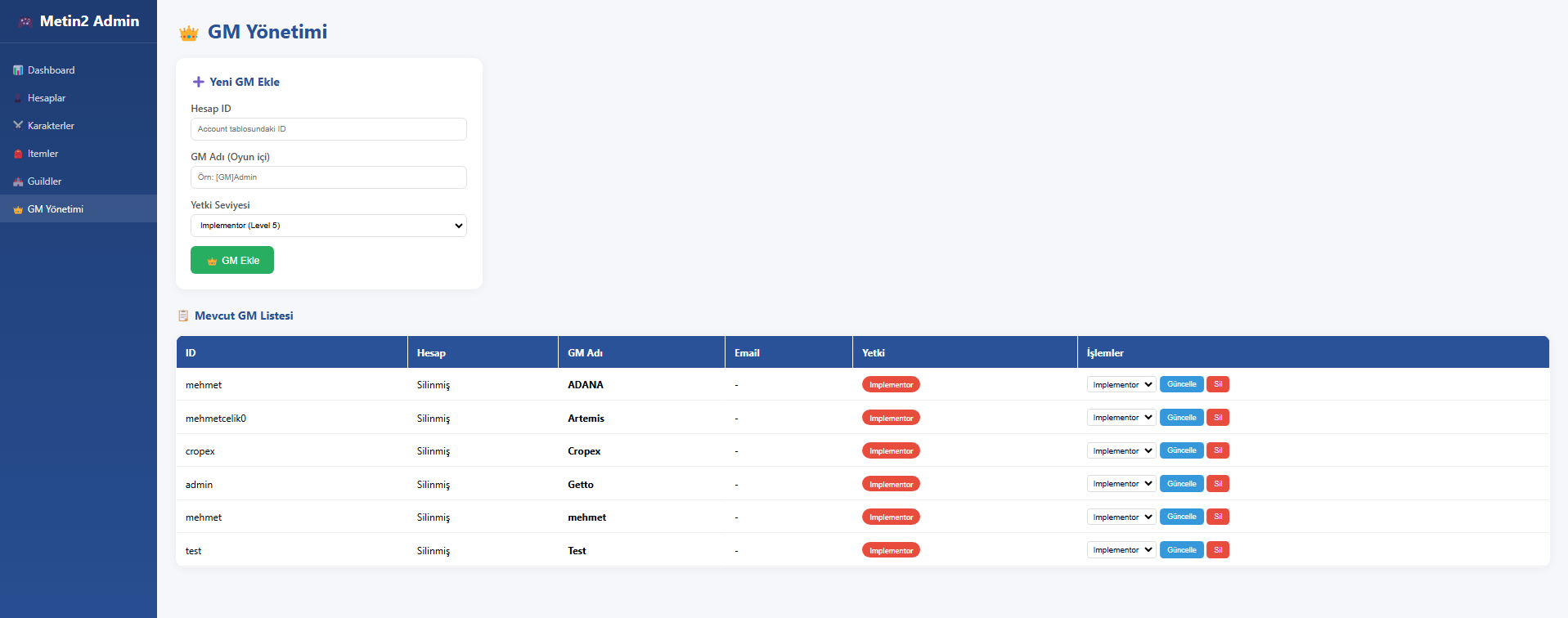 Panou Administrare / GM Web Panel (Navicat) - Mesaj 1 - Imagine 1