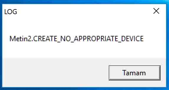 [FIX] Eroare CREATE_NO_APPROPRIATE_DEVICE - Mesaj 1 - Imagine 1