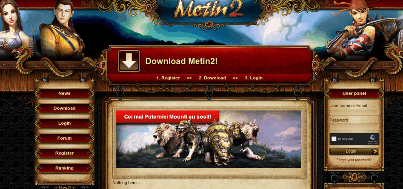 Homepage Metin2RO 2009 - Classic - Mesaj 1 - Imagine 1