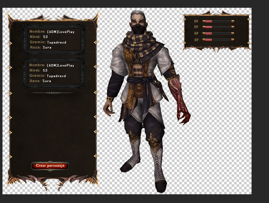[PSD] Interfata Create & Select - LovePlay - Mesaj 1 - Imagine 2