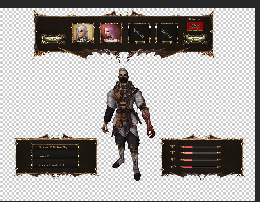 [PSD] Interfata Create & Select - LovePlay - Mesaj 1 - Imagine 1