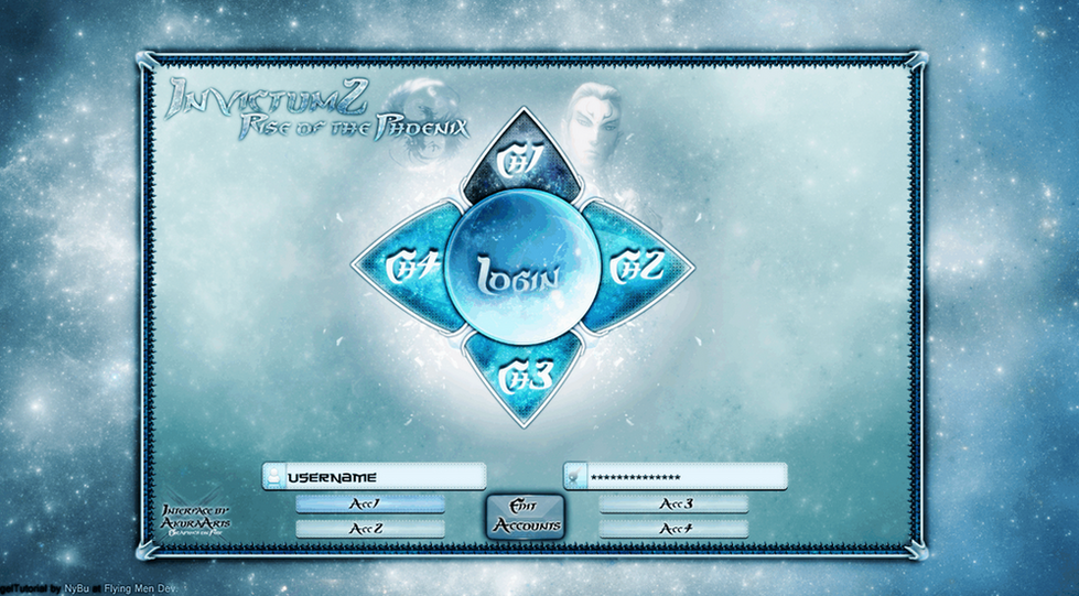 Interfata PSD Login - Invictum2 (Blue) - Mesaj 1 - Imagine 1