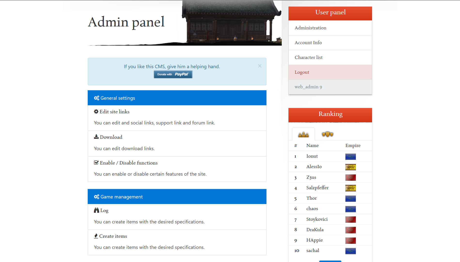 [Stabil] Website Metin2CMS by Ionut - Mesaj 1 - Imagine 6
