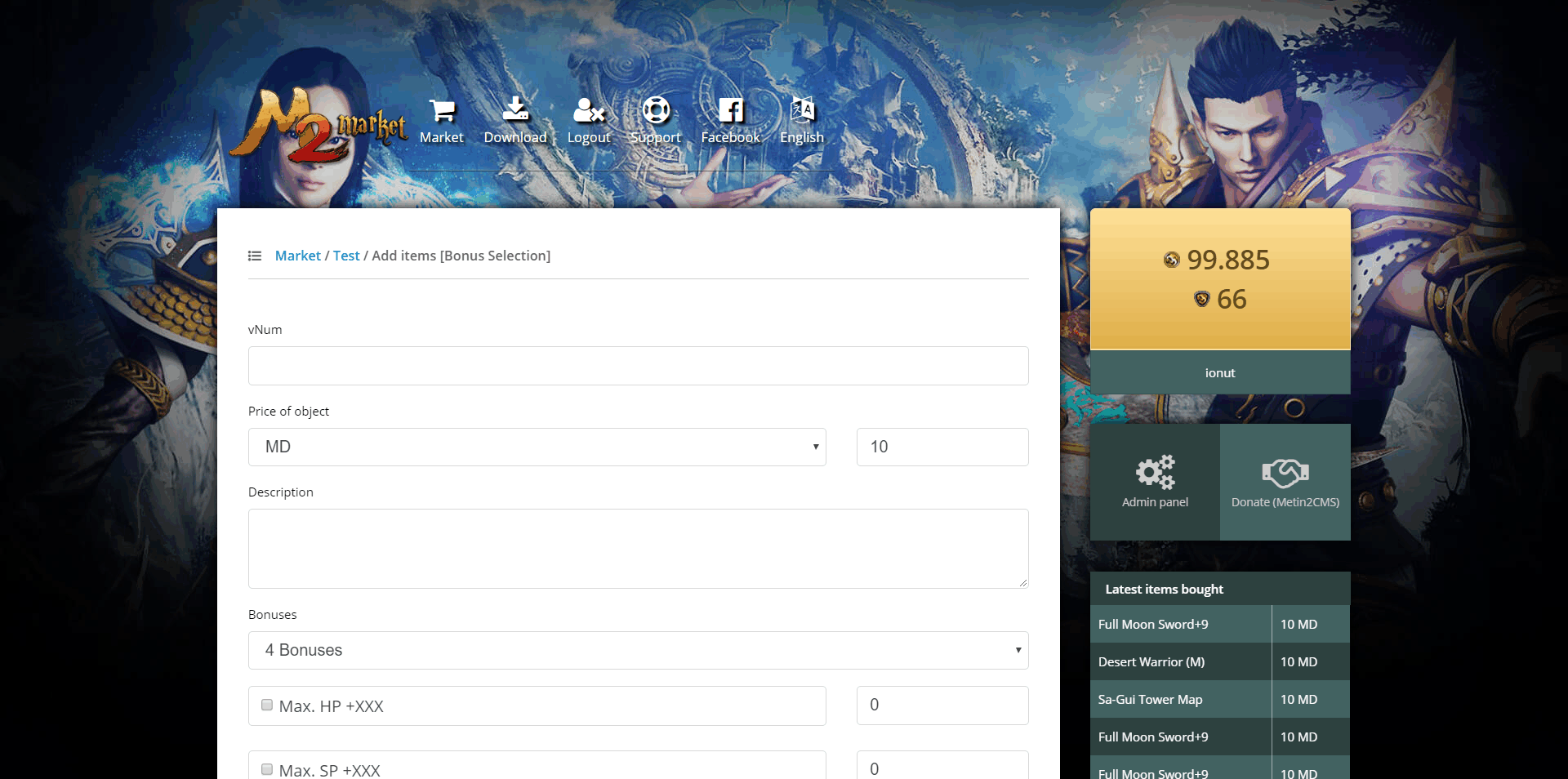 [Stabil] ItemShop V2 Metin2CMS - by Ionut - Mesaj 1 - Imagine 5