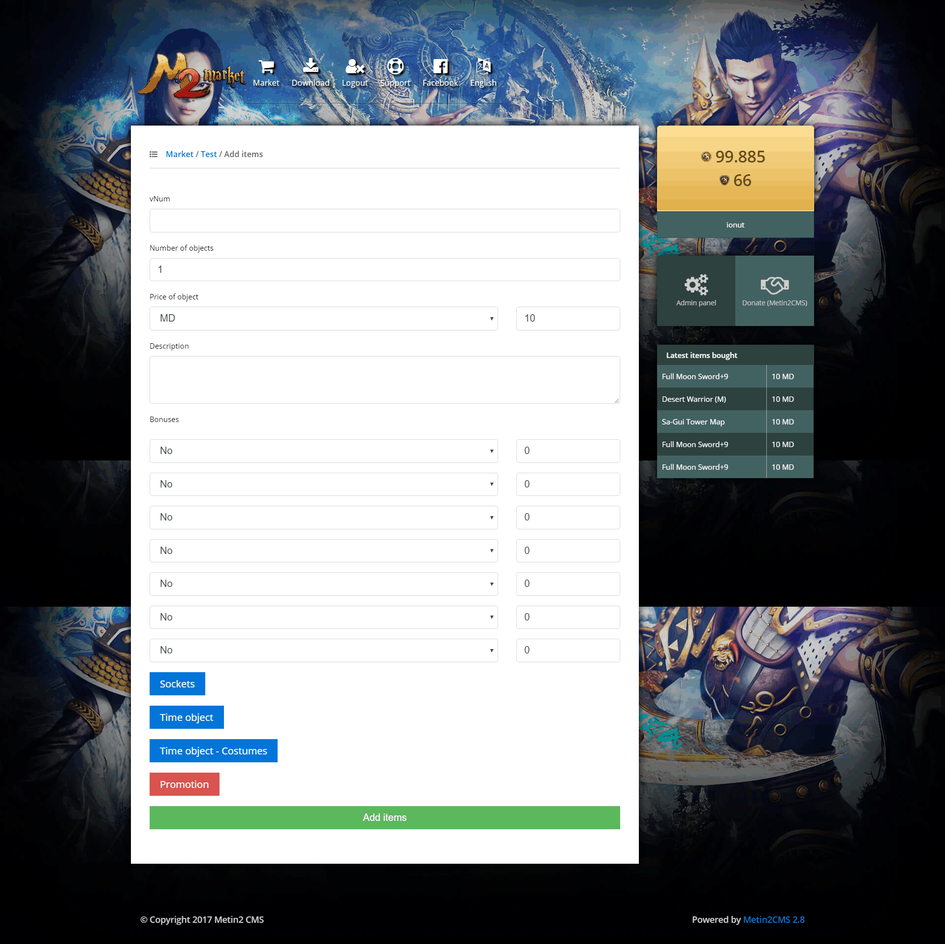 [Stabil] ItemShop V2 Metin2CMS - by Ionut - Mesaj 1 - Imagine 2