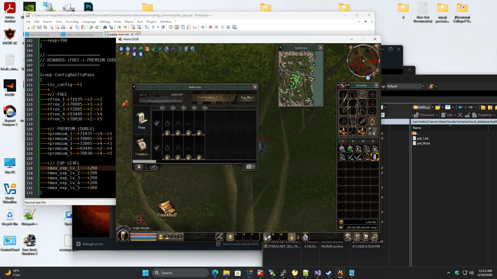 [C++/Py] Battlepass Cream - FULL - Mesaj 8 - Imagine 1