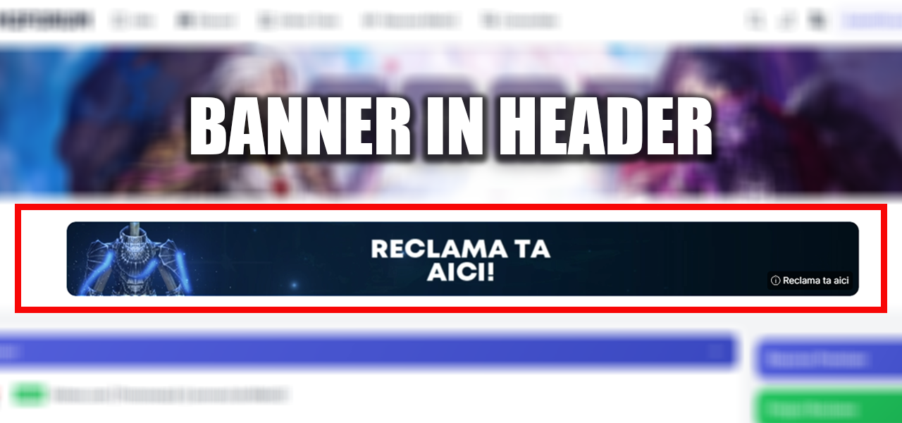 Preview Banner principal în Header